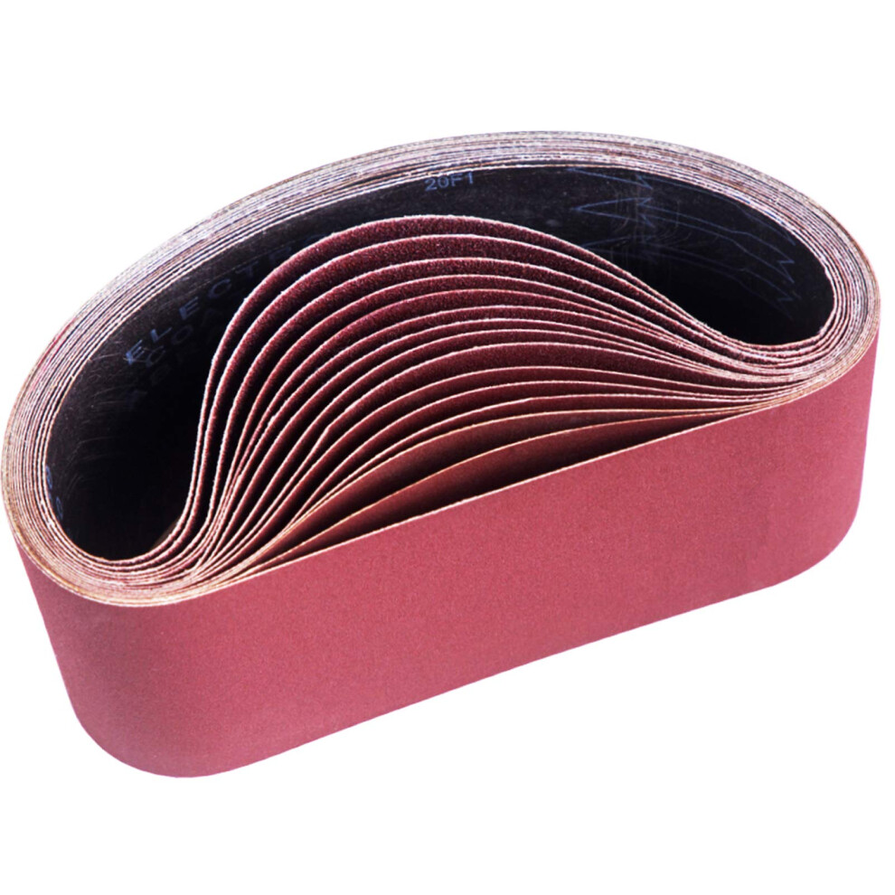 Stebruam Sanding Belt 100 X 610 Mm, Sander Belts Setï¼3 Each Of 80/120/150/240/400 Grainsï¼For Belt Sander,For Grinding,Sharpening And Derusting 5051226963551