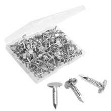 OMOTOOL Steel Roofing Felt Nails (280pcs) 15mm 257 Grams Roofing Felt Pins Countersunk Head Felt Nails Suit for Shed Roof Roofing Felt Slate
