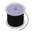 Cordón de algodón encerado negro para collar, rollo de 1 mm 1