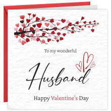 Husband Valentines Card Wonderful Husband Valentine's Day Cards On Thick Hammered Textured Card With Red Envelope Valentines Card