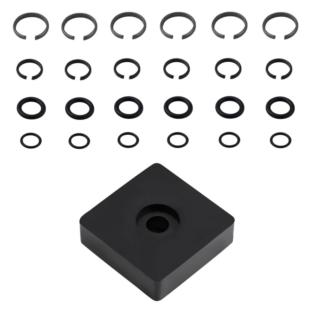 Gionar 12 Set Impact Wrench Retaining Ring Kit For Milwaukee Impact Wrench, 6 Set 3/8" & 6 Sets 1/2" Retainer Ring Clip And O Ring & 1 Install Tool 5051226965340