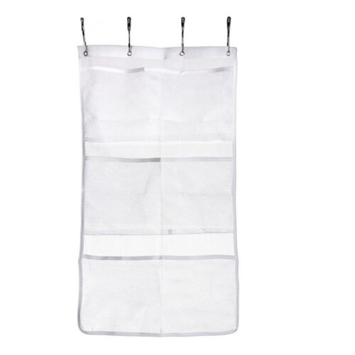 Dusch-Organizer-Tasche aus Netzgewebe mit 6 Fächern, 63 x 36 cm