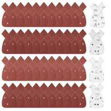 40 Pcs For Black and Decker Mouse Sander Pads, 40/60/80/120 Grits Multi Tool Sanding Pads
