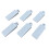 Window Wedges - 6 Pcs Soft Rubber for Sash, Doors, Tables, Levelling and Jamming (White) 1