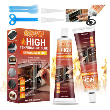 ROFPM Heat Resistant Glue, Heat Resistant Silicone, High Temperature Silicone Sealant, Heat Resistant Glue For Oven Door for Sealing Glass Cooktops