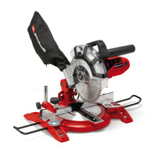 Einhell Compound Mitre Saw 1600W, 5000rpm Cutting Speed, +/-45 Mitre, Suitable for Materials Such as Wood, Coated Boards or Plastic, Includes Sawdus