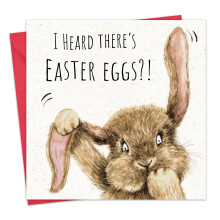 Twizler Funny Easter Card - Bunny - Happy Easter Cards for Mum Dad Nan Grandad - Greetings for Son Daughter Grandson Granddaughter Friend