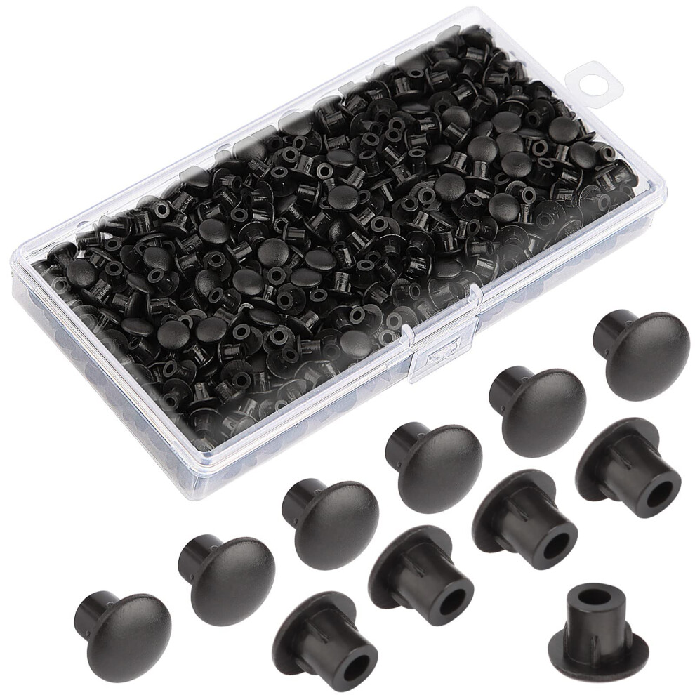Drill Hole Cover Caps Plastic Hole Plugs M5 600Pcs For Blanking Furniture Kitchen Cabinet Shelf Button Bracket Cupboard Bookcase Closetï¼Suit For 5Mm 5051226961823