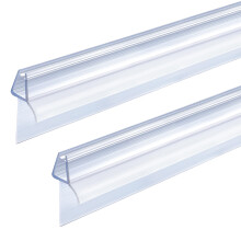 ITTISO Shower Screen Seal Strip 2 x 100 cm for 4mm/5mm/6mm Glass Thickness Shower Door Seal Strip Covers up to 20mm Gap Replacement Shower Door