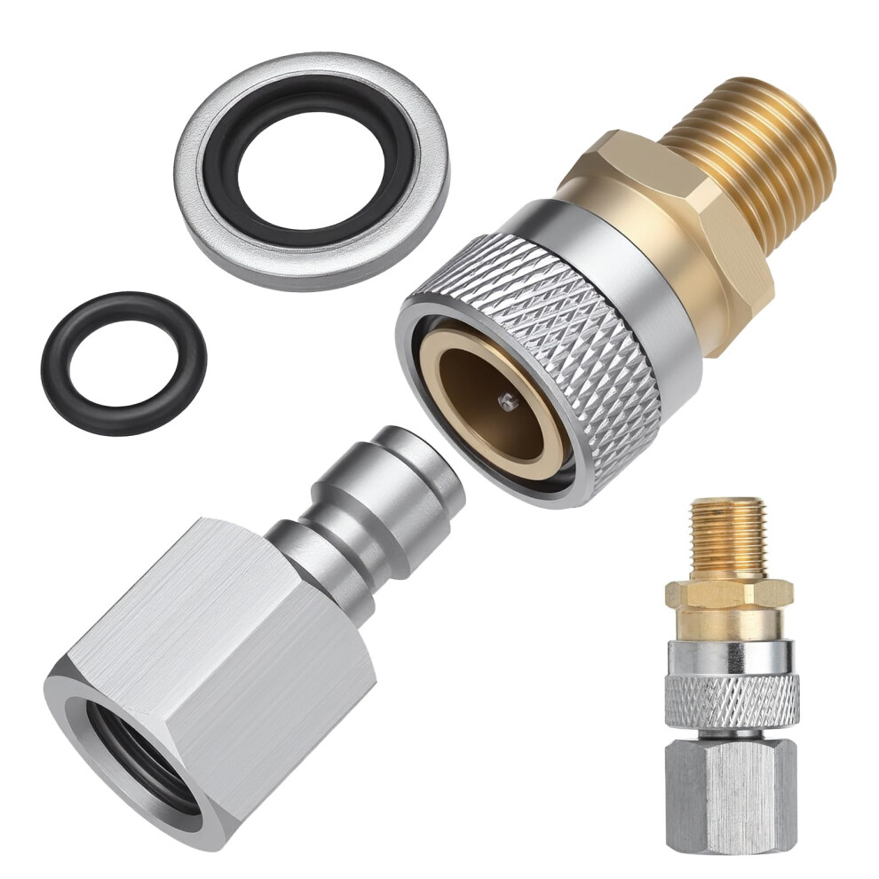 1/8 Inch Bsp Quick Release Coupler Bspp Fittings For Pcp Air Rifles Pneumatic Equipment 1/8 Inch Quick Disconnect Charging Adapter Accessories 5051226965944