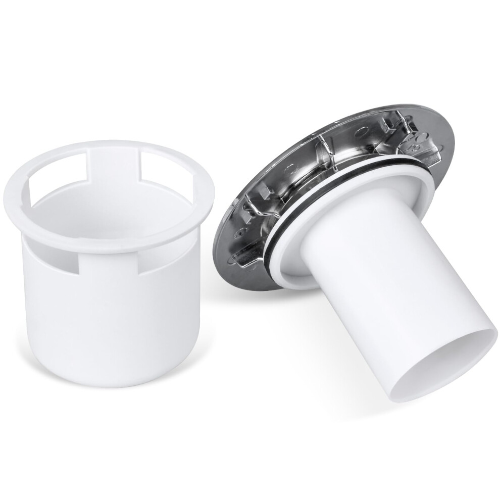 Segnayen Shower Drain Cover Replacement, 115Mm Shower Trap Cover, Chrome Shower Plughole Cover, Fast Flow Shower Waste Trap Cover Insert 5051226896606