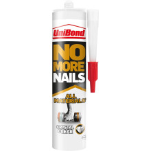 UniBond No More Nails All Materials Crystal Clear Construction Adhesive, High St