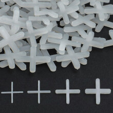 600 PcsTile Spacers 1mm 2mm 2.5mm 3mm, Plastic Cross Tile Spacers and LevellersTile Gaskets Tile Leveling System for Decorative Tiles Fixing Road Mat