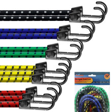 Bungee Cords with Hooks – 12pcs Heavy Duty Bungee Straps for Caravan, Camping RVs, Trunks, Camping Gear, Tarps, Garden Furniture, Trailers