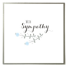 Claire Giles Greeting Cards, Sympathy Greeting Card, Sorry, Thinking of you Card, Flowers design