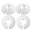 4 Pcs White Radiator Pipe Covers – Durable 15mm Pipe Collars for Neat Finish, Ea 1