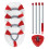 Spin Mop Replacement Se Compatible with Vileda Turbo Microfibre Mop: Height-Adjustable Handle, 4 Microfibre Pads & Rotating Base 1