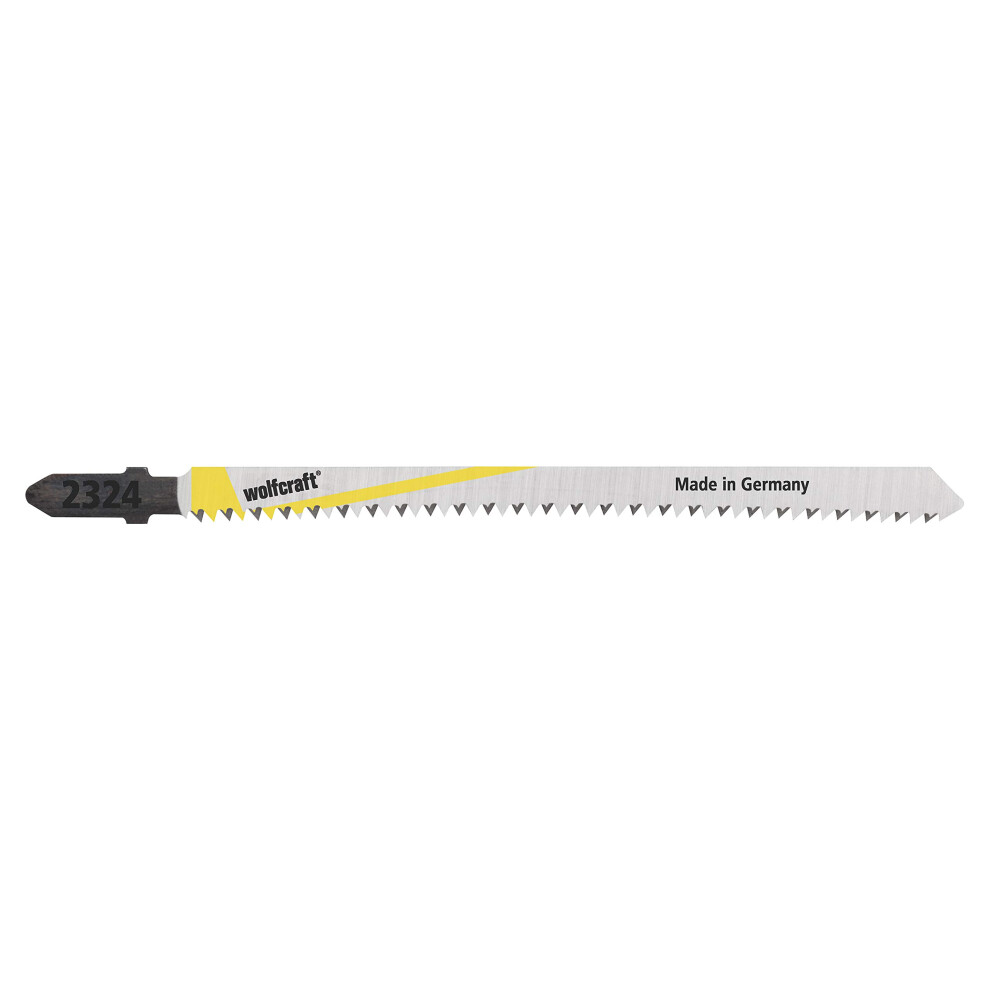 Wolfcraft 2 Hcs Jigsaw Blades, T-Shank, Kitchen Worktop, Clean Cut I 2324000 I Special Blade For Extremely Clean Cuts – On Both Sides