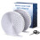 Euqvunn Hook and Loop Tape 2 Rolls (8m x 2cm), Hook and Loop Strips Self Adhesive with Scissors and Grid Backing 1