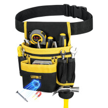 Tool Belts for Men,13-Pockets Heavy Duty Padded Tool Belt,Detachable Adjustable Magnetic Tool Pouches for Electrician,Carpenter,Construction,Work