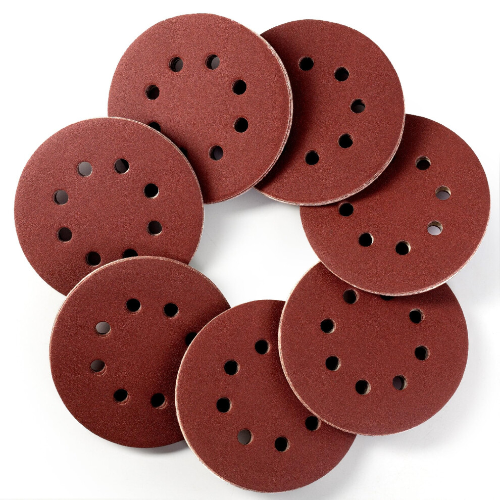 Satc Sanding Discs 180 Grit 72Pcs Orbital Sander Discs 125Mm Hook And Loop Round Orbital Sander Pads For Sanding 5051226997112