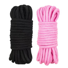 2 Pack Soft Cotton Rope, 10 M/33 Feet 8 MM Thick Rope Cord, All Purpose Garden String for DIY Craft, Hanging, Bundling & Tying