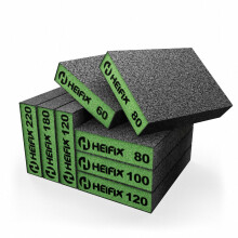 HEIFIX 8 Piece Multipurpose Sanding Block Pads Set – Mixed Grit Pack 60/80/100/120/180/220 – Hand Sanding Pads for Wood, Metal, Walls & Paint Prep