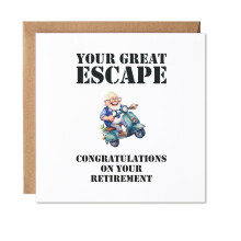 Maise & Rose Funny Retirement Card For Him | Humorous Retirement Card For Work Colleague | Men Retirement Cards | P71