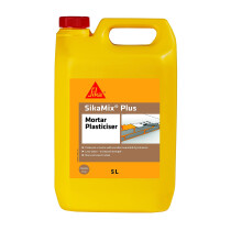 Sika SikaMix Plus Chloride Free Mortar Plasticiser – Mortar Admixture – Improves Adhesion – Reduces Cracking – Ready To Use – 5 Litre