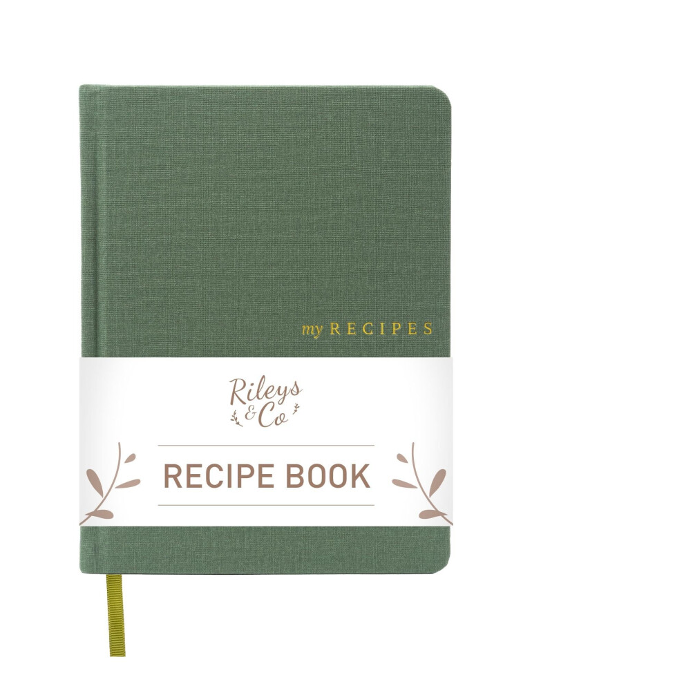 Rileys & Co. Recipe Book To Write In Your Own Recipes | Blank Recipe Books To Write In | Recipe Journal | Recipe Notebook Green 5051226870934