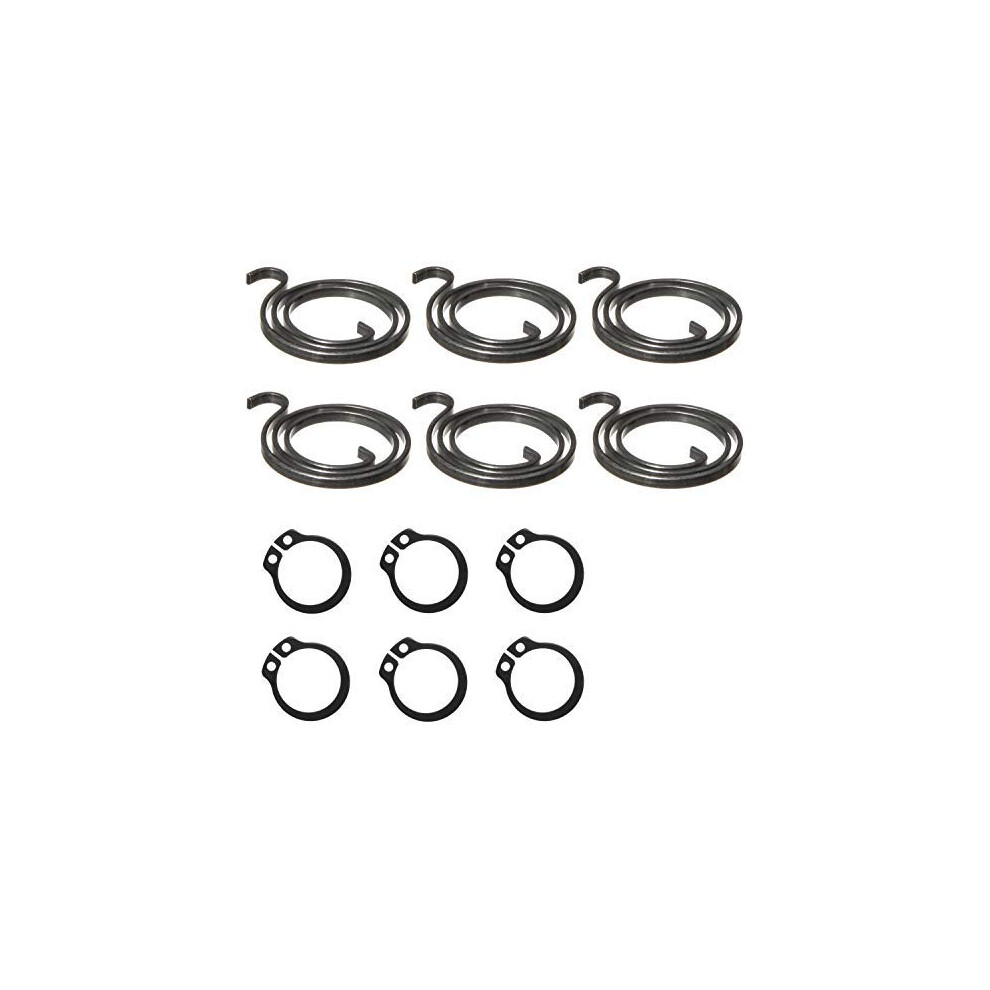 Northern Diy 6 Door Handle Springs (2.5-Turn Coil, 2.5Mm Thick, Black Coating) Plus 6 Circlips 5051226890819