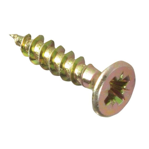 Forgefix ForgeFix Multi-Purpose Single Thread Screws | 4.5 x 25mm | Zinc Yellow Passivated | Box 200