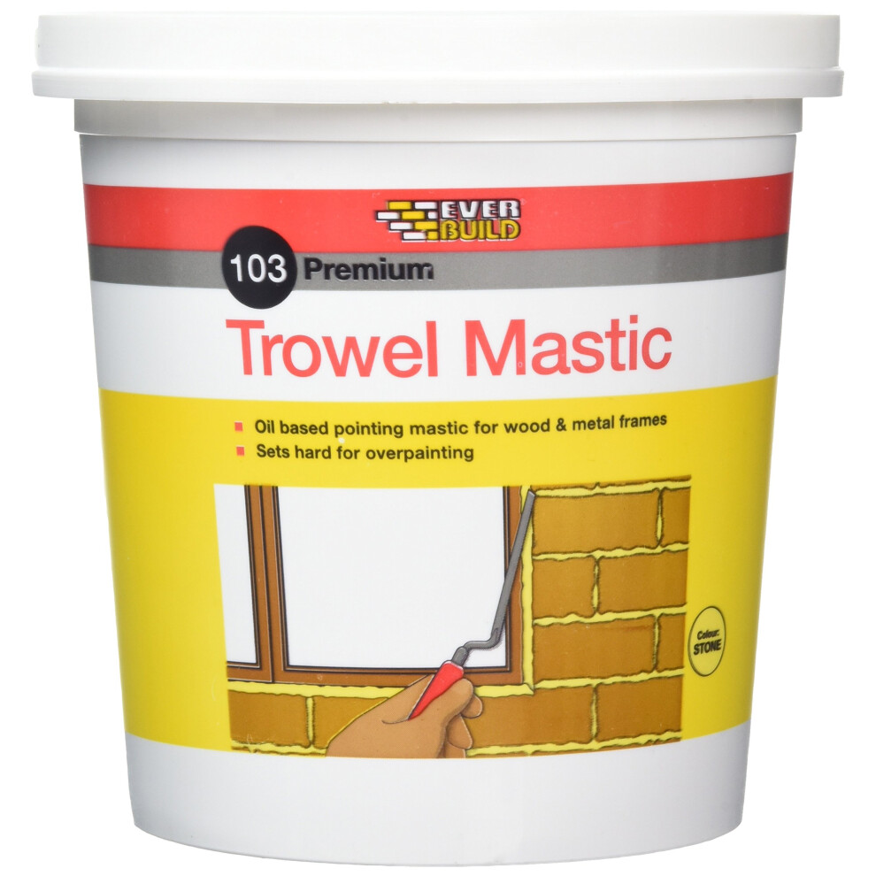 Everbuild 103 Premium Trowel Mastic, Stone, 3 Kg