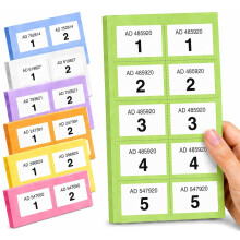 YLAB Raffle Tickets Book 1-1000 – Perforated, Security Numbered | Choose Colour: Pink, Blue, Green, Orange, Purple, White, Yellow | Fundraising