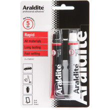 Araldite 2 x 15ml Tubes (Clear/Transparent, Epoxy Resin, Liquid, Adhesive Tube, Adhesive)