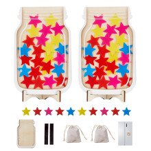 2 Pack Magnetic Reward Jar for Kids, Magnetic Star Reward Jar for Classroom, Behavior Management Classroom Tools, Reward Jar System for Classroom Hom