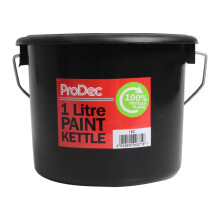 ProDec 1 litre 100% Recycled Plastic Paint Kettle for Decanting Paint, Varnish, Wood Treatments from Larger Cans and Mixing Wallpaper Paste