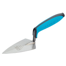 OX Philadelphia Pattern Pointing Trowel - Pro Series Plasterers / Builders Carbon Steel Pointing Trowel with Dura-Grip Soft Handle - Multicolour