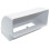 Kair 90 Degree Vertical Elbow Bend 220mm x 90mm - 9 x 4 inch Rectangular Plastic Ducting Adaptor 1