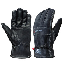 AOUCHI Leather Work Gloves for Men with Cotton Lining, Medium Thorn Proof Cactus Gardening Yard Work Gloves for Rose Pruning, TIG/MIG Welding