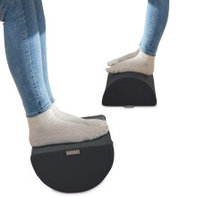 Leitz Desk Foot Rest, Adjustable Leg & Knee Support, Suitable For The Home Office, Relieves Shoulder & Back Ache, Made From Foam With A Fabric Cover
