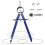 Professional 10-Inch Diameter Geometry Compass with Lock, Extra Lock Screws and Lead Refills - Drafting and Drawing Tool 1