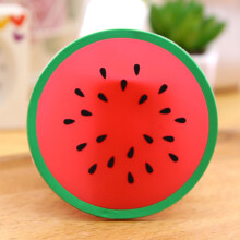 Silikonová podložka pod pohár s ovocnými plátky, čtvercová, 8,8 cm