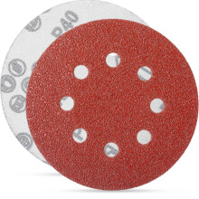 YoiYee 20-Pack 125mm P40 Sanding Discs, 8-Hole 40 Grit Orbital Sander Pads