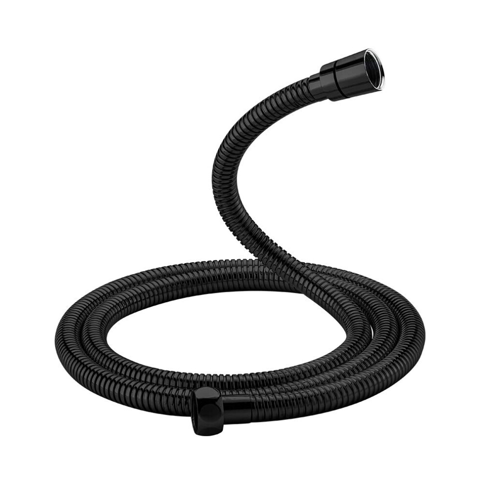 Grifema G851b-18 Universal Shower Hose, Flexible Pipe Cable, 1.8M, Stainless, Black [Amazon Exclusive] 5051226906855