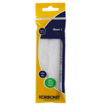 Korbond Hook & Loop Iron On 50cm - 110114, White