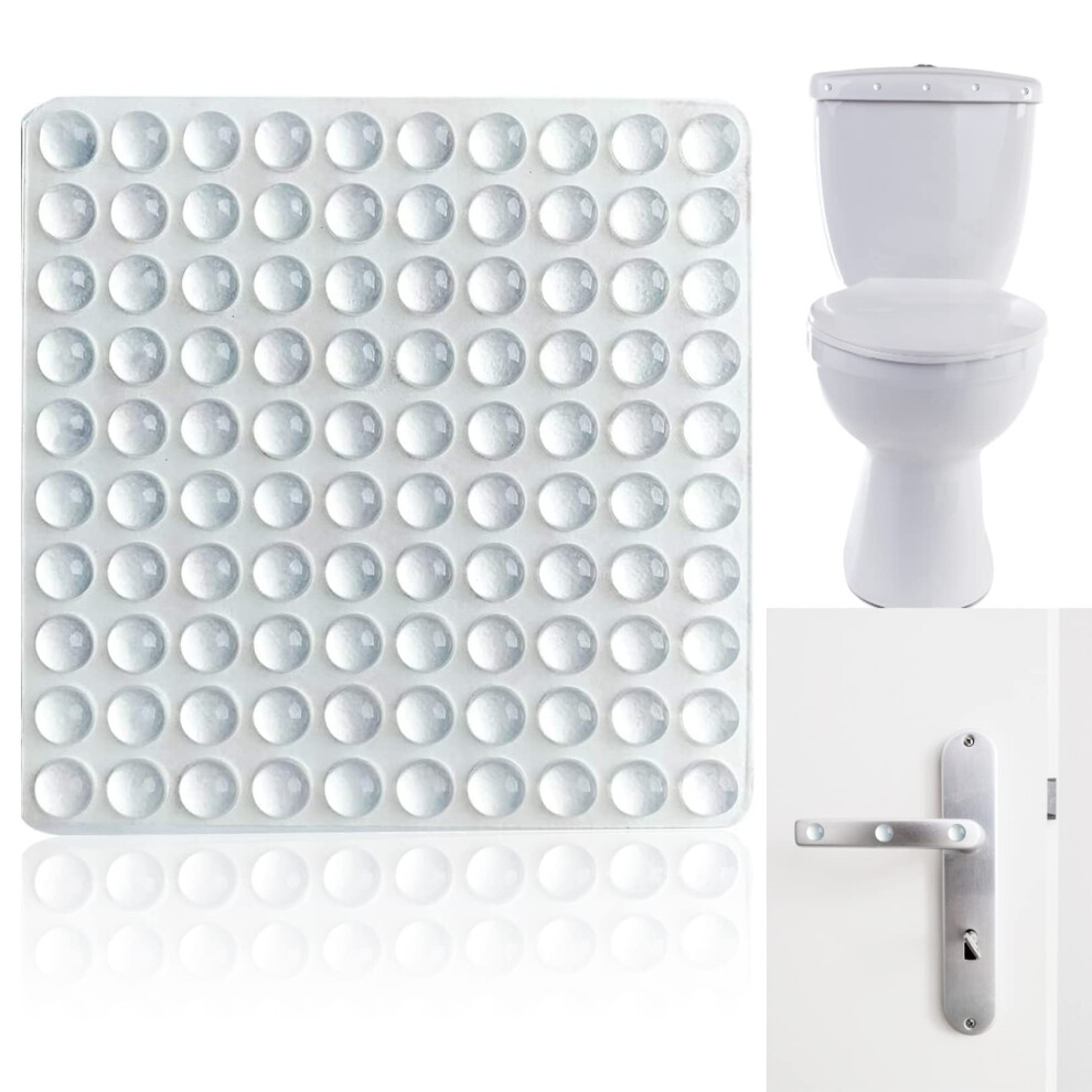Silicone Bumpers Adhesive Buffer Pads Clear Cupboard Door Stops Protector, Transparent Silicone Pads For Furniture Glass Tables Door Stop Slamming (6 3744920763375
