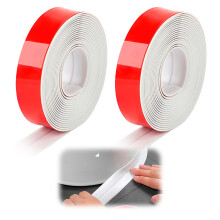 CJMUQHEHH 2 Rolls 3.2M x 2.2cm Bath Sealant Strip Self Adhesive, Caulk Strip, Bathroom Sealant Tape White Waterproof