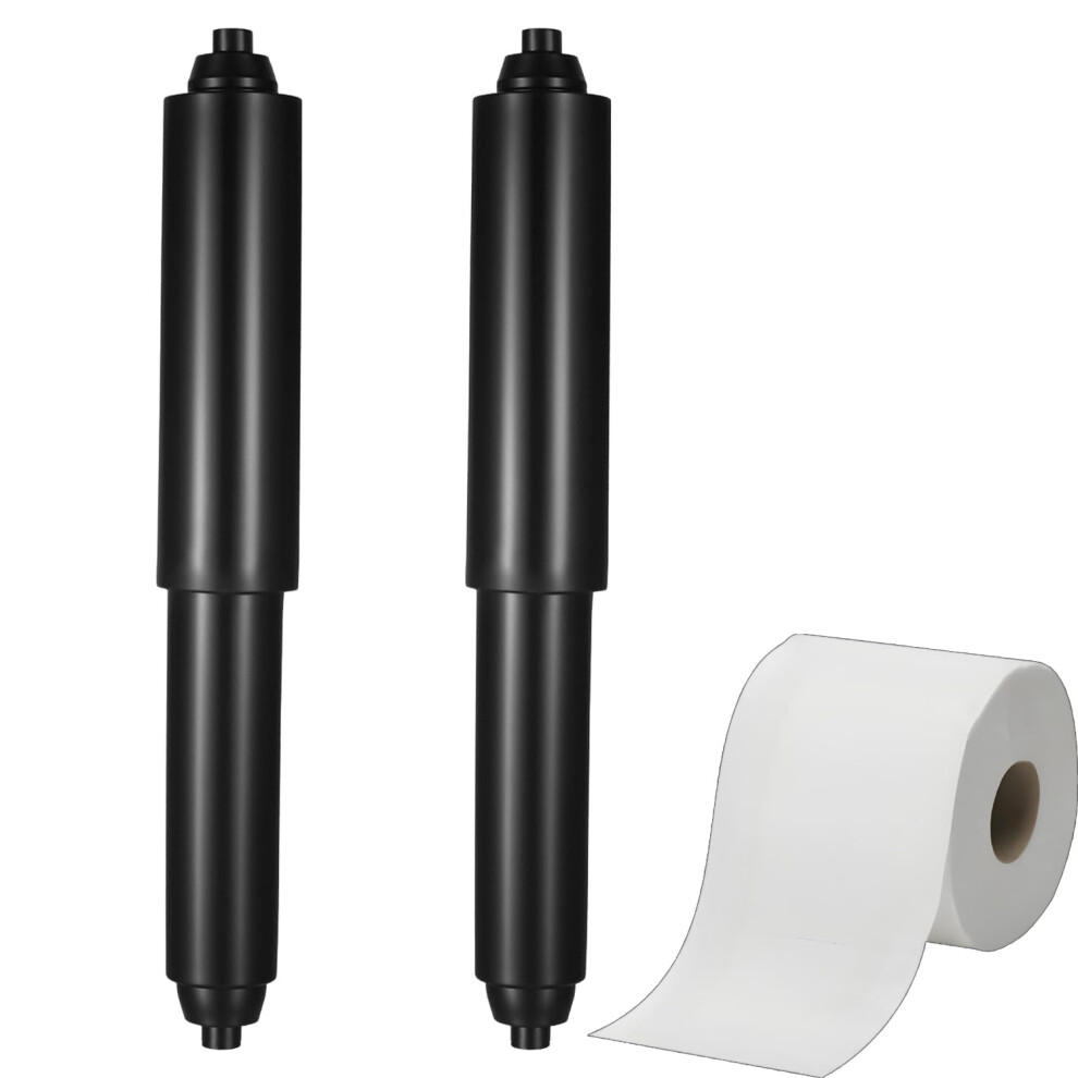 2Pcs Paper Holder Roller, Toilet Paper Holder Rollers, Toilet Roll Holder, Spring Loaded Insert Spindle, Roller Spindle Replacement Rod 5051226897764