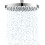 Hibbent Fixed Shower Head 8 Inch Rainfall Showerhead, Round, Chrome 1